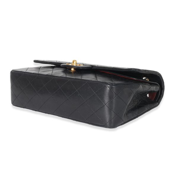 Chanel Vintage Navy Quilted Lambskin Medium Classic Flap Bag - Picture 7 of 8